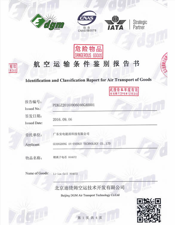 804672 空運鑒定書
